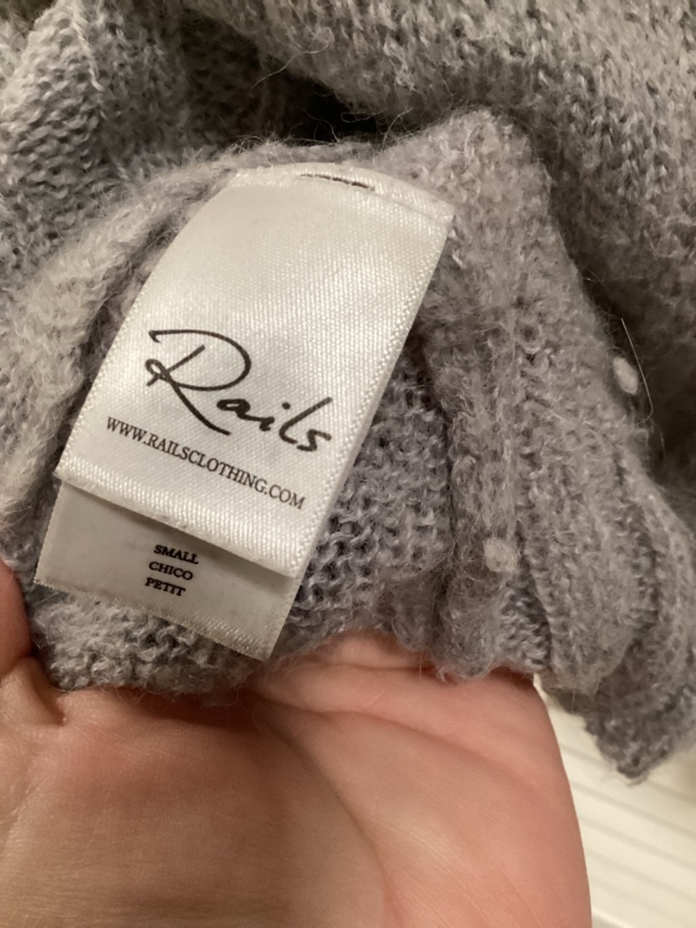 RAILS Percy Crew Neck Sweater Oversized, Navy Star Pattern - Picture 6 of 7